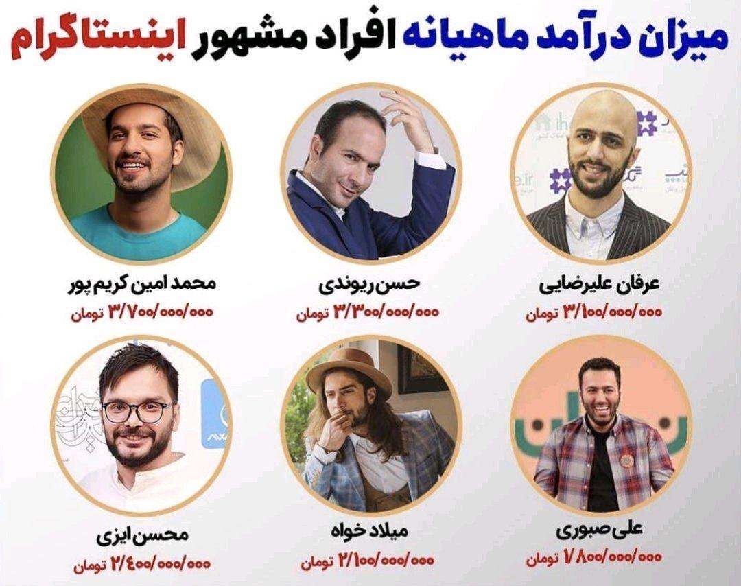 پر درآمد ترین ایرانی های اینستاگرام