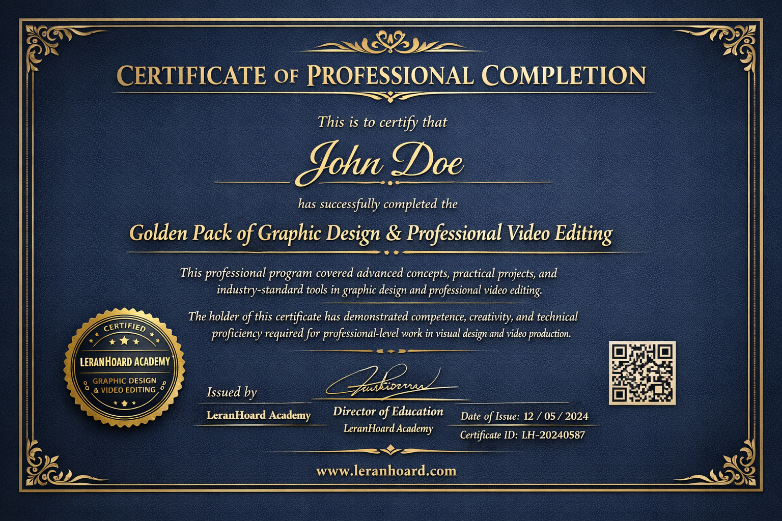 مدرک معتبر دوره