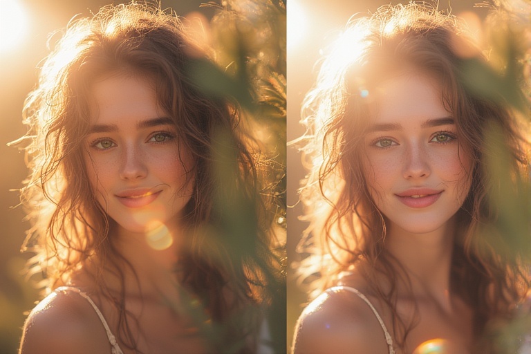 آموزش افکت نور خورشید در فتوشاپ